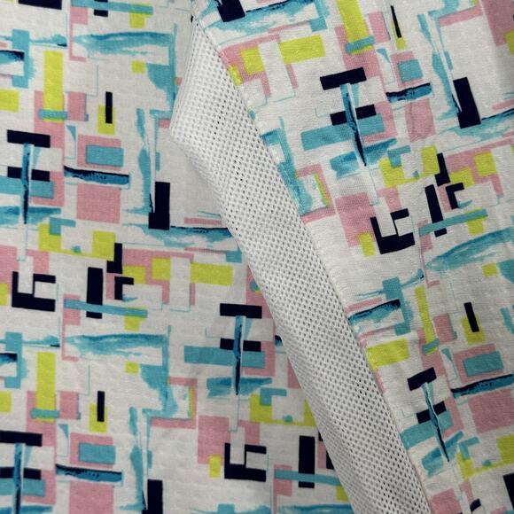 SanSoleil Pullover Womens Large UV 50+ Cooling Long Sleeve Zip Geometric Golf - Picture 6 of 11